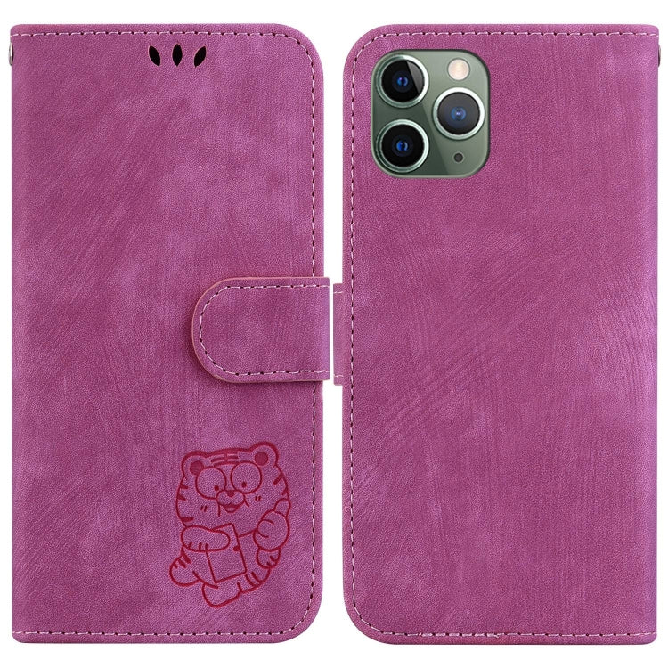 Little Tiger Embossed Leather Phone Case, For iPhone 12 mini, For iPhone 11 Pro Max, For iPhone 11, For iPhone 11 Pro