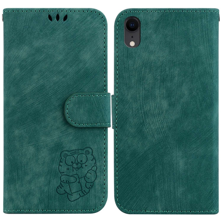 Little Tiger Embossed Leather Phone Case, For iPhone X / XS, For iPhone XR, For iPhone XS Max, For iPhone 7 Plus / 8 Plus
