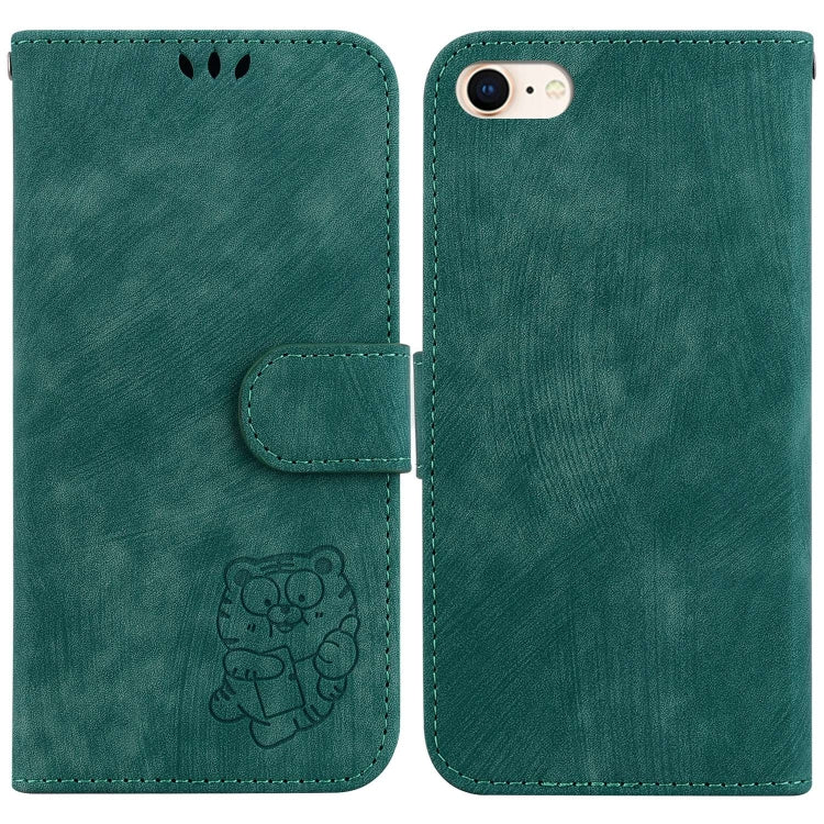 Little Tiger Embossed Leather Phone Case, For iPhone 14 Pro Max, For iPhone 7 / 8 / SE 2022 / 2020, For iPhone 13 Pro Max, For iPhone 13 Pro