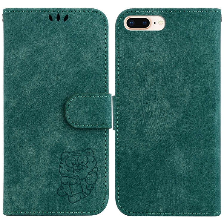 Little Tiger Embossed Leather Phone Case, For iPhone X / XS, For iPhone XR, For iPhone XS Max, For iPhone 7 Plus / 8 Plus