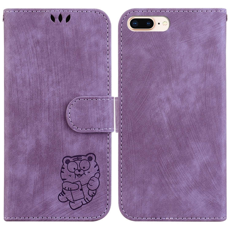 Little Tiger Embossed Leather Phone Case, For iPhone X / XS, For iPhone XR, For iPhone XS Max, For iPhone 7 Plus / 8 Plus
