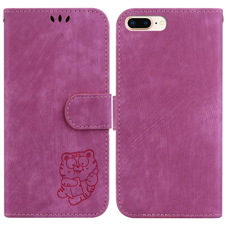 Little Tiger Embossed Leather Phone Case, For iPhone X / XS, For iPhone XR, For iPhone XS Max, For iPhone 7 Plus / 8 Plus