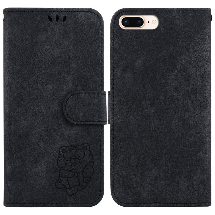 Little Tiger Embossed Leather Phone Case, For iPhone X / XS, For iPhone XR, For iPhone XS Max, For iPhone 7 Plus / 8 Plus