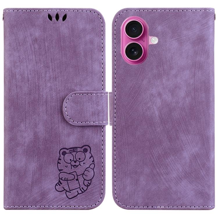 Little Tiger Embossed Leather Phone Case, For iPhone 17 Pro Max, For iPhone 17 Pro, For iPhone 17, For iPhone 17 Air