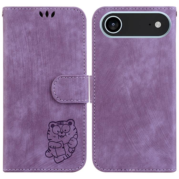 Little Tiger Embossed Leather Phone Case, For iPhone 17 Pro Max, For iPhone 17 Pro, For iPhone 17, For iPhone 17 Air
