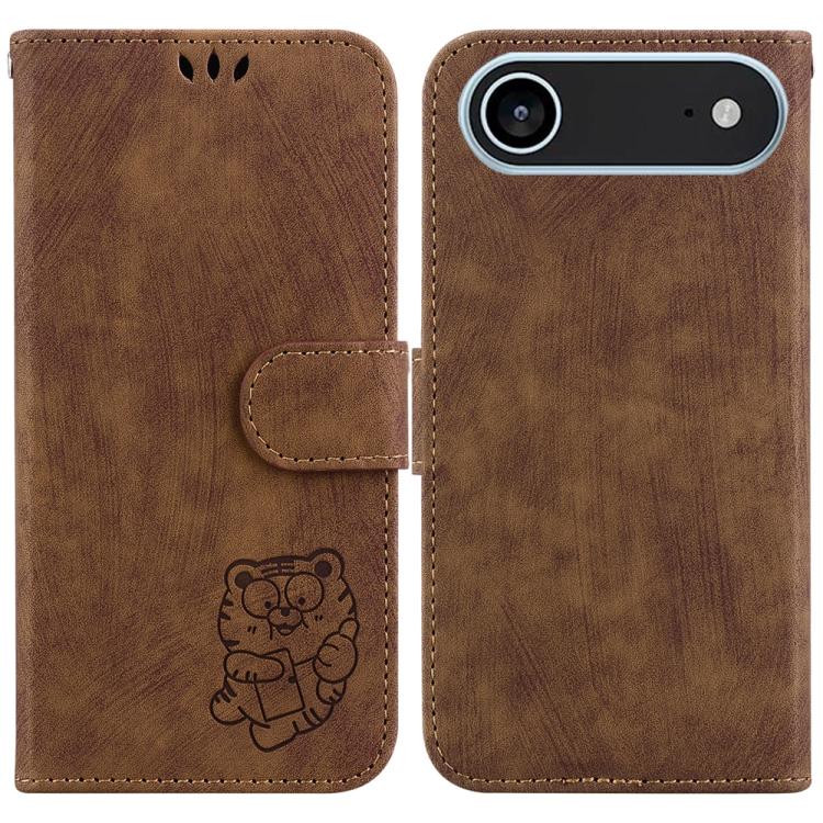 Little Tiger Embossed Leather Phone Case, For iPhone 17 Pro Max, For iPhone 17 Pro, For iPhone 17, For iPhone 17 Air