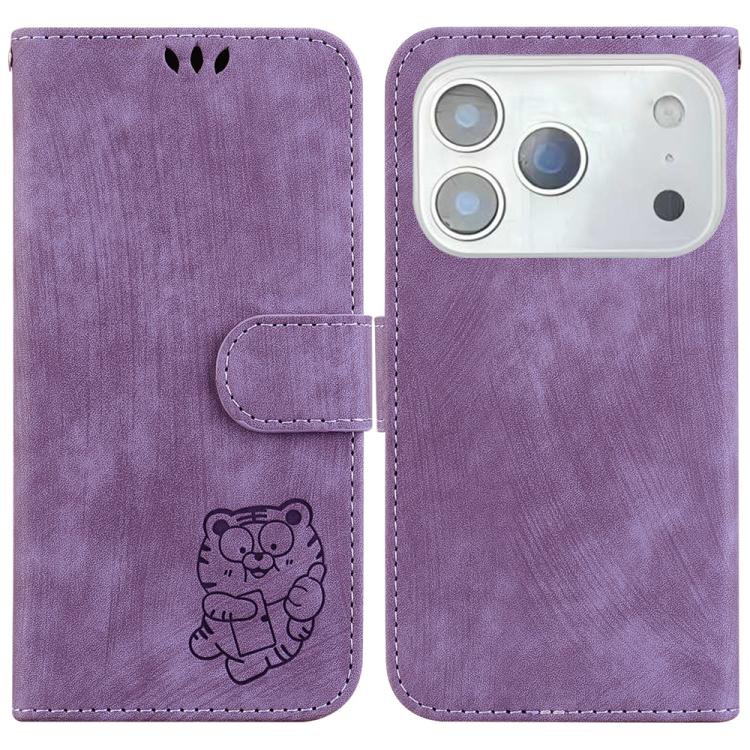 Little Tiger Embossed Leather Phone Case, For iPhone 17 Pro Max, For iPhone 17 Pro, For iPhone 17, For iPhone 17 Air
