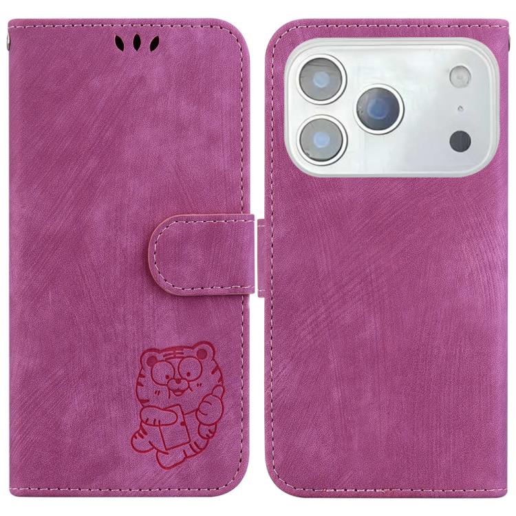 Little Tiger Embossed Leather Phone Case, For iPhone 17 Pro Max, For iPhone 17 Pro, For iPhone 17, For iPhone 17 Air