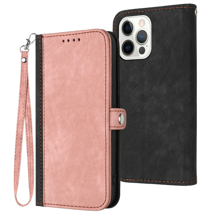 Side Buckle Double Fold Hand Strap Leather Phone Case, For iPhone 16, For iPhone 15 Pro Max, For iPhone 15 Pro, For iPhone 15 Plus