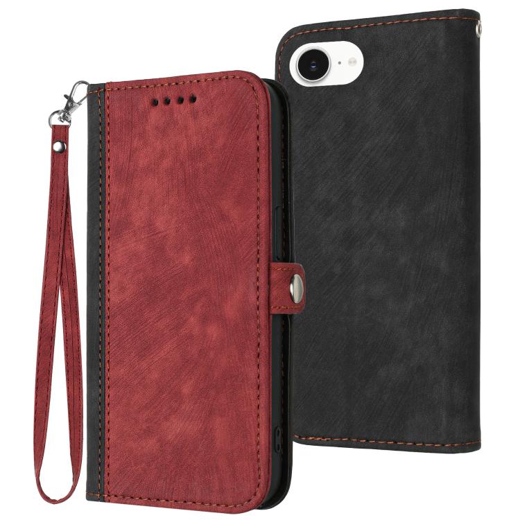 Side Buckle Double Fold Hand Strap Leather Phone Case, For iPhone 17 Pro Max, For iPhone 17 Pro, For iPhone 17, For iPhone 17 Air