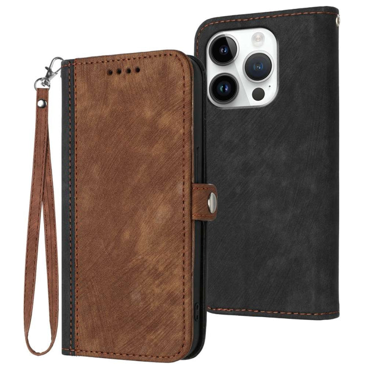 Side Buckle Double Fold Hand Strap Leather Phone Case, iPhone 16e, For iPhone 16 Pro Max, For iPhone 16 Pro, For iPhone 16 Plus