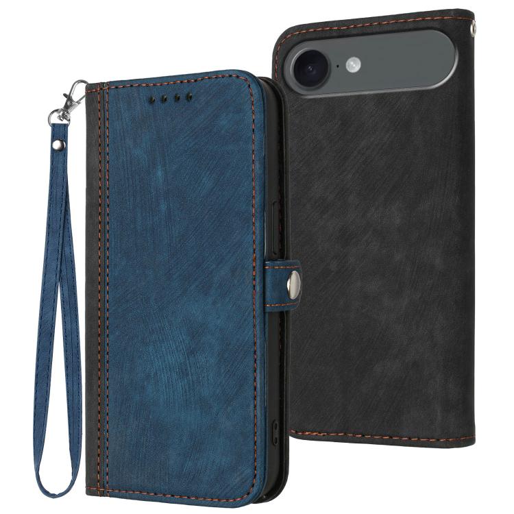 Side Buckle Double Fold Hand Strap Leather Phone Case, For iPhone 17 Pro Max, For iPhone 17 Pro, For iPhone 17, For iPhone 17 Air