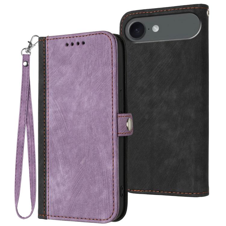 Side Buckle Double Fold Hand Strap Leather Phone Case, For iPhone 17 Pro Max, For iPhone 17 Pro, For iPhone 17, For iPhone 17 Air