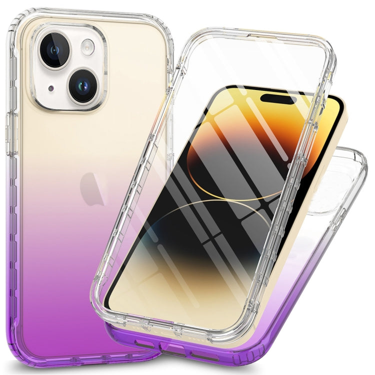 Full Body Shockproof Clear Gradient Phone Case