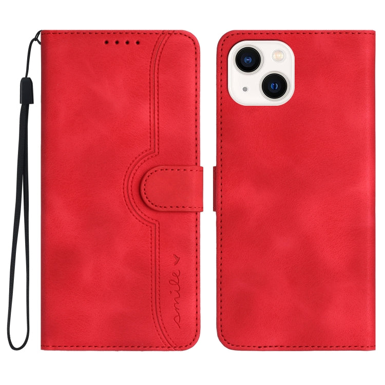 Heart Pattern Skin Feel Leather Phone Case, For iPhone 16, For iPhone 15 Pro Max, For iPhone 15 Pro, For iPhone 15 Plus