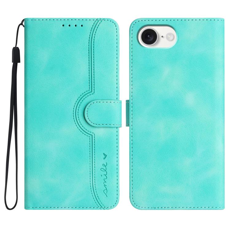 Heart Pattern Skin Feel Leather Phone Case, iPhone 16e, For iPhone 16 Pro Max, For iPhone 16 Pro, For iPhone 16 Plus