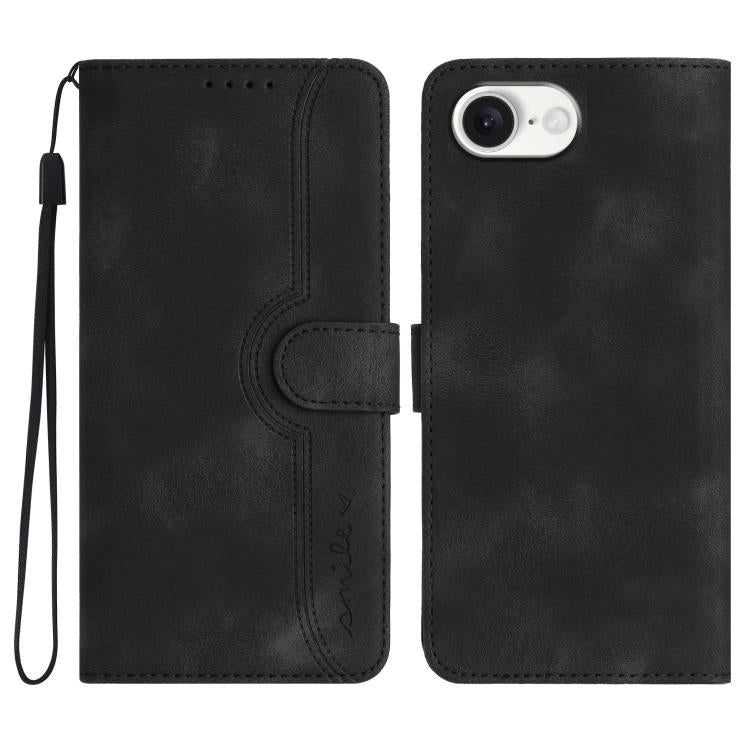 Heart Pattern Skin Feel Leather Phone Case, iPhone 16e, For iPhone 16 Pro Max, For iPhone 16 Pro, For iPhone 16 Plus