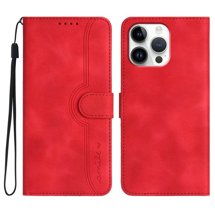 Heart Pattern Skin Feel Leather Phone Case, iPhone 16e, For iPhone 16 Pro Max, For iPhone 16 Pro, For iPhone 16 Plus