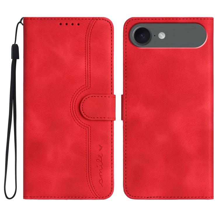 Heart Pattern Skin Feel Leather Phone Case, For iPhone 17 Pro Max, For iPhone 17 Pro, For iPhone 17, For iPhone 17 Air