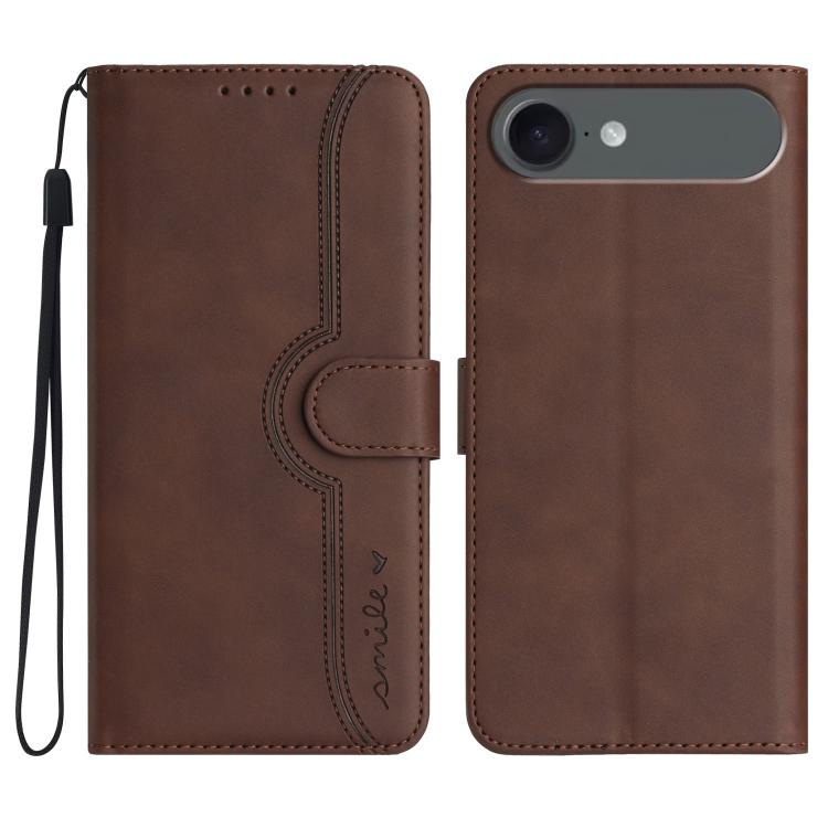 Heart Pattern Skin Feel Leather Phone Case, For iPhone 17 Pro Max, For iPhone 17 Pro, For iPhone 17, For iPhone 17 Air