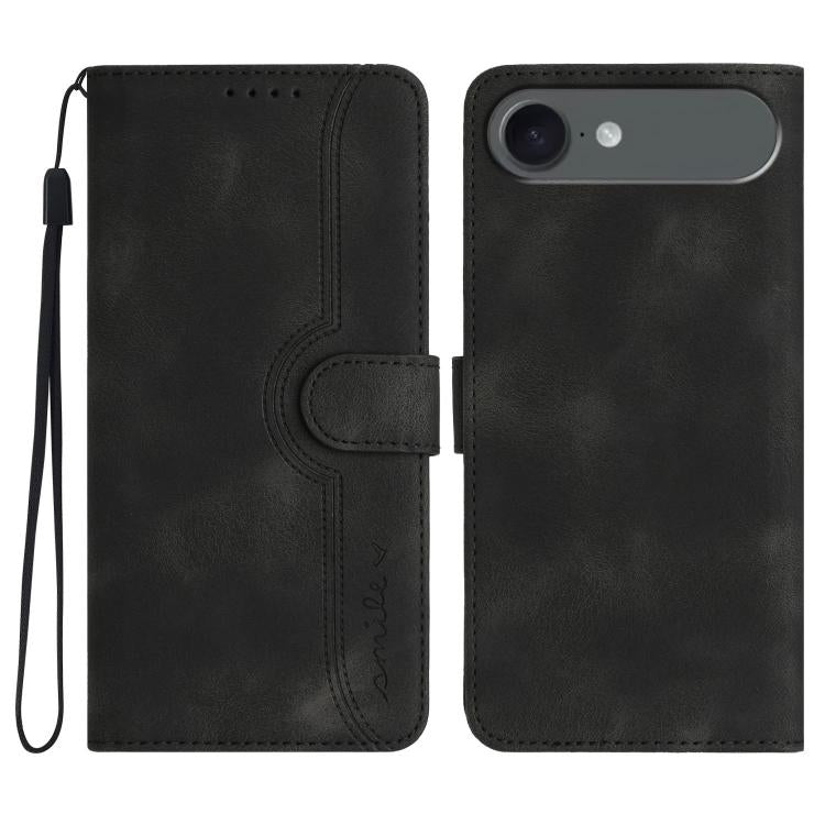 Heart Pattern Skin Feel Leather Phone Case, For iPhone 17 Pro Max, For iPhone 17 Pro, For iPhone 17, For iPhone 17 Air
