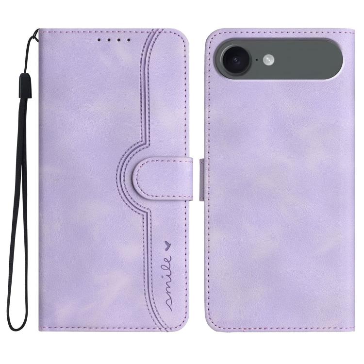 Heart Pattern Skin Feel Leather Phone Case, For iPhone 17 Pro Max, For iPhone 17 Pro, For iPhone 17, For iPhone 17 Air