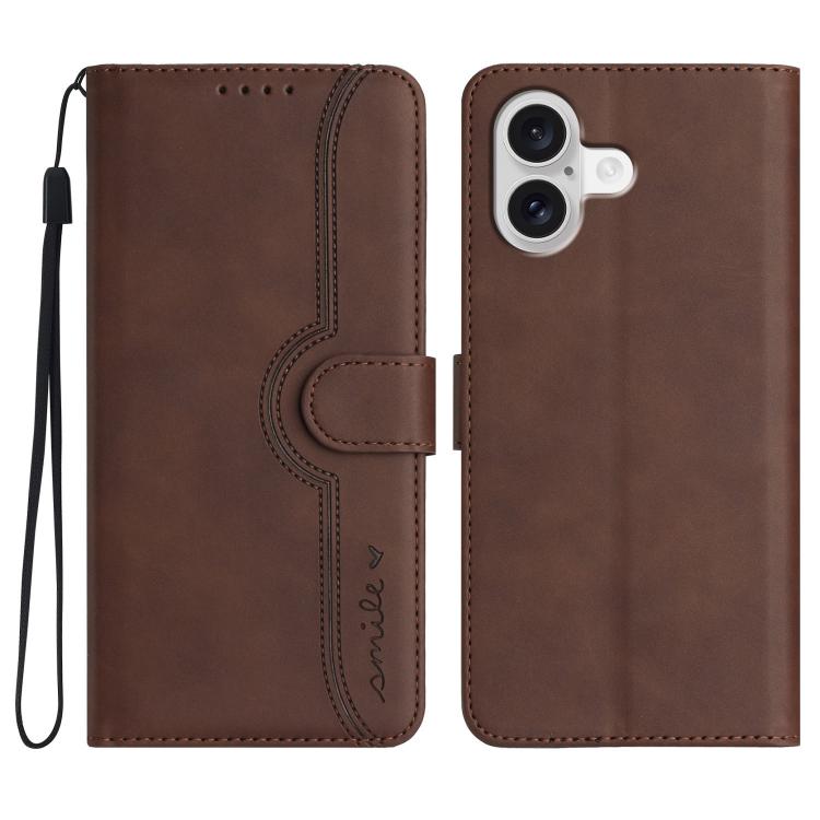 Heart Pattern Skin Feel Leather Phone Case, For iPhone 17 Pro Max, For iPhone 17 Pro, For iPhone 17, For iPhone 17 Air