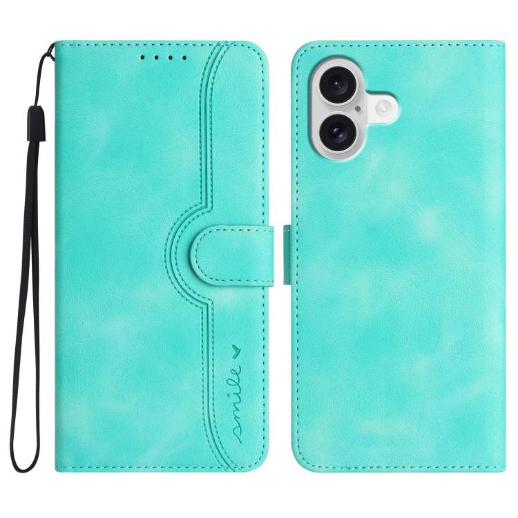 Heart Pattern Skin Feel Leather Phone Case, For iPhone 17 Pro Max, For iPhone 17 Pro, For iPhone 17, For iPhone 17 Air