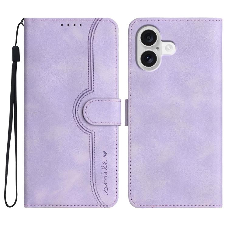 Heart Pattern Skin Feel Leather Phone Case, For iPhone 17 Pro Max, For iPhone 17 Pro, For iPhone 17, For iPhone 17 Air