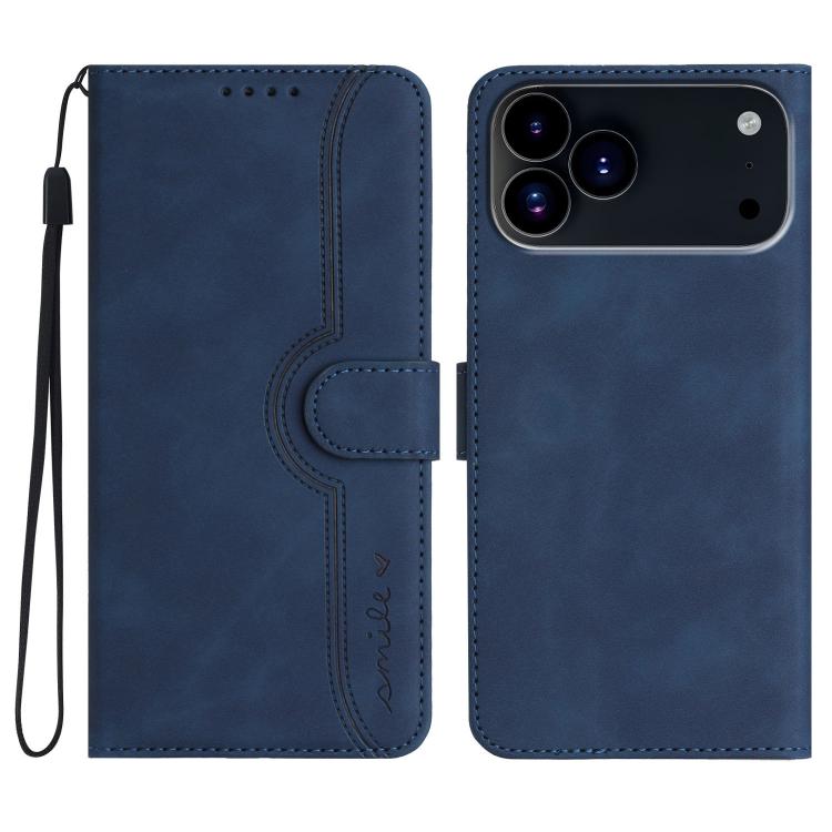 Heart Pattern Skin Feel Leather Phone Case, For iPhone 17 Pro Max, For iPhone 17 Pro, For iPhone 17, For iPhone 17 Air
