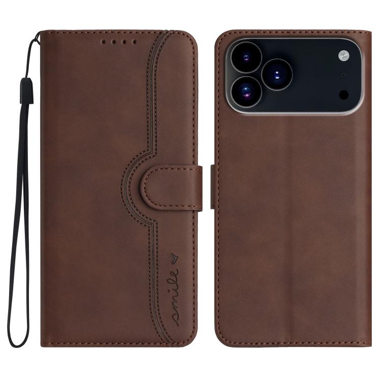 Heart Pattern Skin Feel Leather Phone Case, For iPhone 17 Pro Max, For iPhone 17 Pro, For iPhone 17, For iPhone 17 Air
