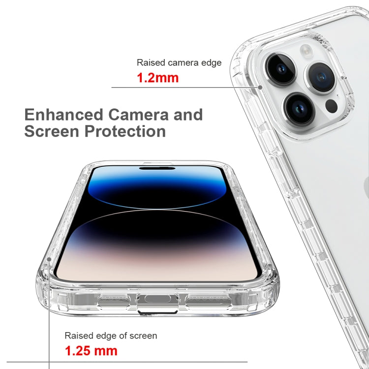 Coque de téléphone antichoc transparente en polycarbonate et TPU dégradé