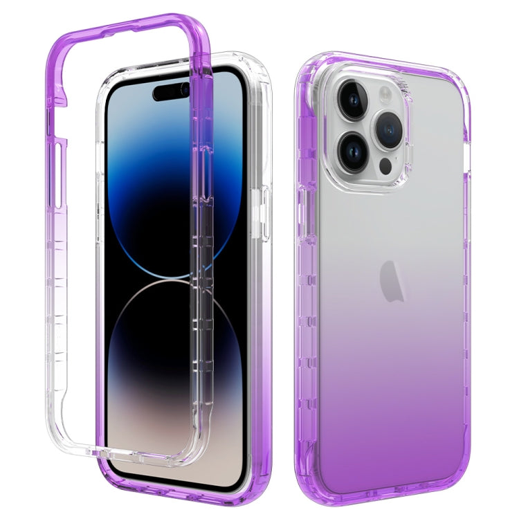 Coque de téléphone antichoc transparente en polycarbonate et TPU dégradé