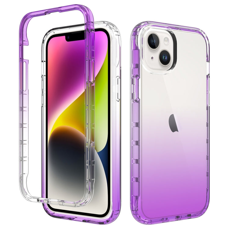Coque de téléphone antichoc transparente en polycarbonate et TPU dégradé