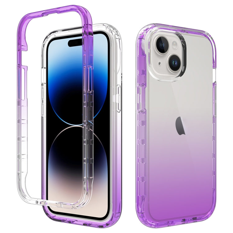 Coque de téléphone antichoc transparente en polycarbonate et TPU dégradé