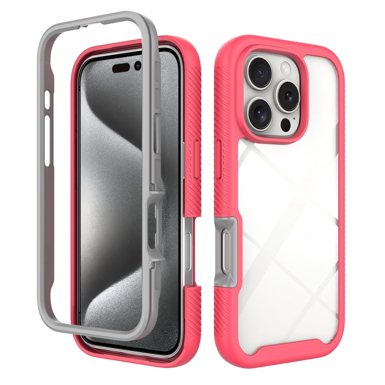 Starry Sky Solid Color Shockproof TPU Clear PC Phone Case, For iPhone 16 Pro Max, For iPhone 16 Pro, For iPhone 16 Plus, For iPhone 16