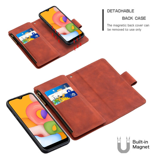 Premium PU leather Samsung Galaxy A01 case with card holder and photo frame functionality