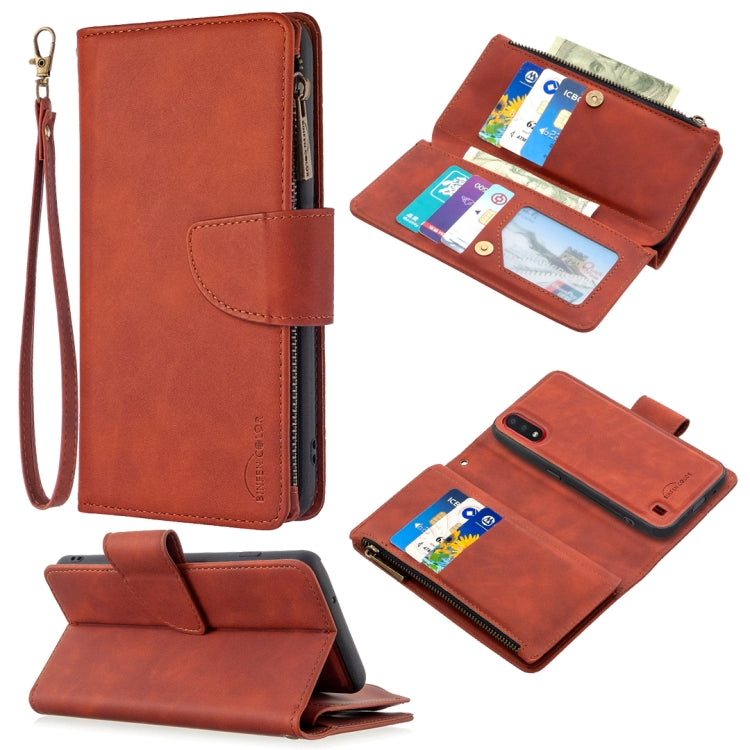 Skin Feel Detachable Magnetic Zipper Horizontal Flip PU Leather Case with Multi-Card Slots & Holder & Wallet & Photo Frame & Lanyard, For Samsung Galaxy A01, For Samsung Galaxy A10 / M10, For Samsung Galaxy A20 / A30, For Samsung Galaxy A21