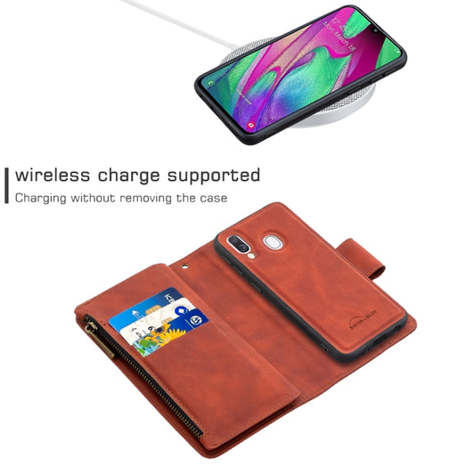 Galaxy A40/A41 phone case back view with photo frame and card holder slots
