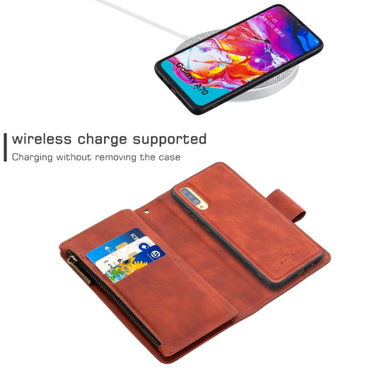 Galaxy A71 horizontal flip case with photo frame and built-in card holder