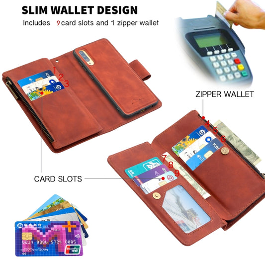Galaxy A70/A71 protective flip wallet with multiple card slots and photo display