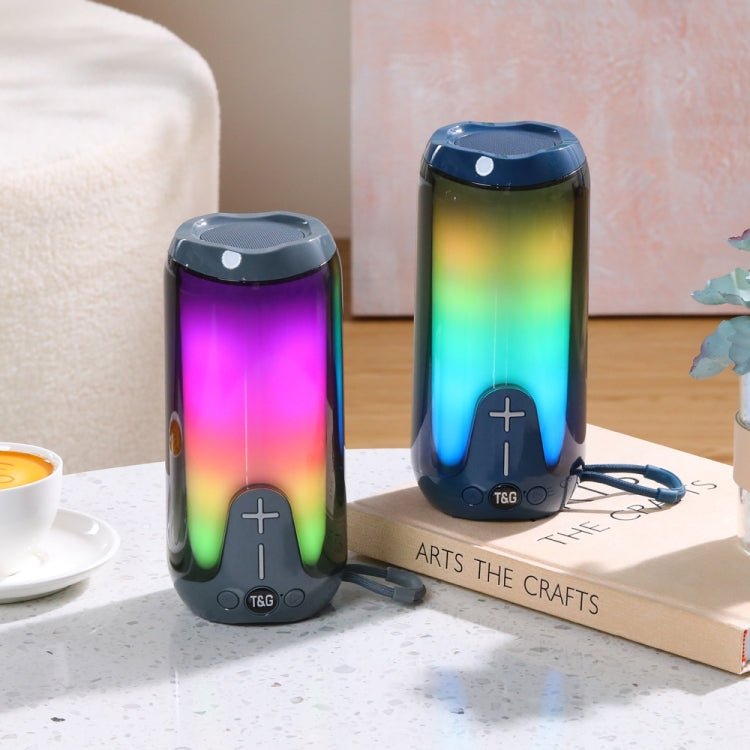 T&G TG651 Portable LED Wireless Bluetooth Speaker Outdoor TWS Subwoofer, TG651