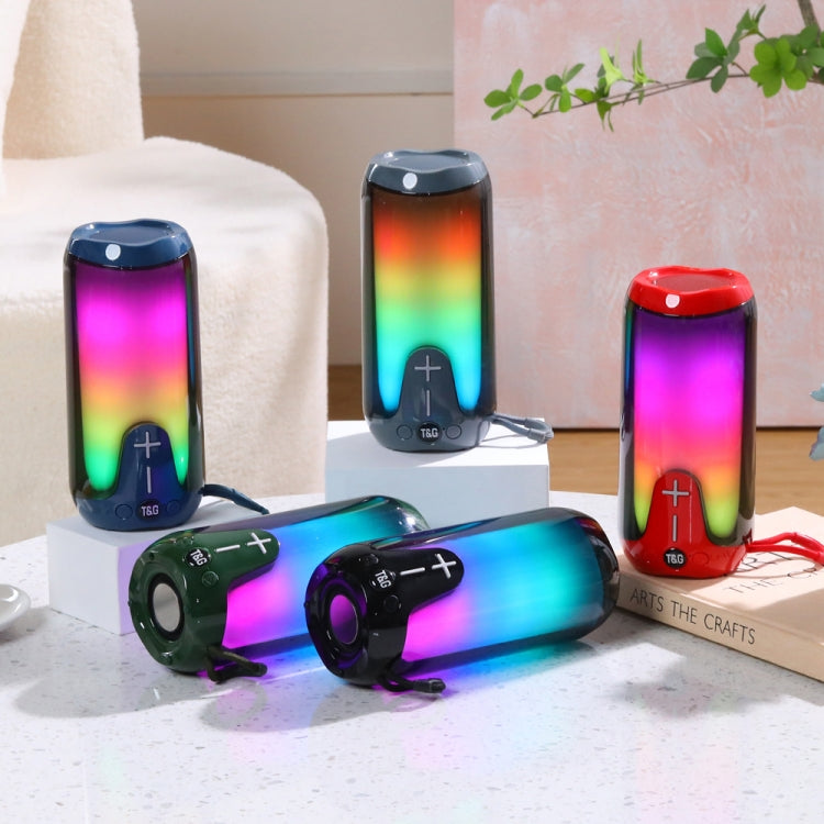 T&G TG651 Portable LED Wireless Bluetooth Speaker Outdoor TWS Subwoofer, TG651
