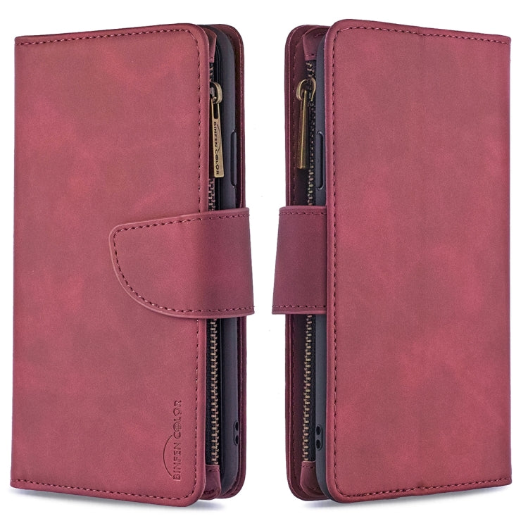 Skin Feel Detachable Magnetic Zipper Horizontal Flip PU Leather Case with Multi-Card Slots & Holder & Wallet & Photo Frame & Lanyard, For Samsung Galaxy S9+, For Samsung Galaxy S9, For Samsung Galaxy S10+, For Samsung Galaxy S10