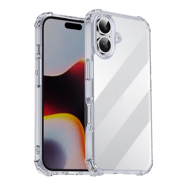 iPAKY Crystal Clear Series Shockproof PC + TPU Protective Phone Case, For iPhone 18 Pro / 17 Pro, For iPhone 18 Pro Max / 17 Pro Max, For iPhone 17e / 16e, For iPhone 16 Plus, For iPhone 16, For iPhone 15 Pro Max, For iPhone 15 Pro, For iPhone 15