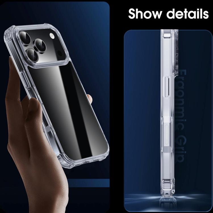 iPAKY Crystal Clear Series Shockproof PC + TPU Protective Phone Case, For iPhone 18 Pro / 17 Pro, For iPhone 18 Pro Max / 17 Pro Max, For iPhone 17e / 16e, For iPhone 16 Plus, For iPhone 16, For iPhone 15 Pro Max, For iPhone 15 Pro, For iPhone 15