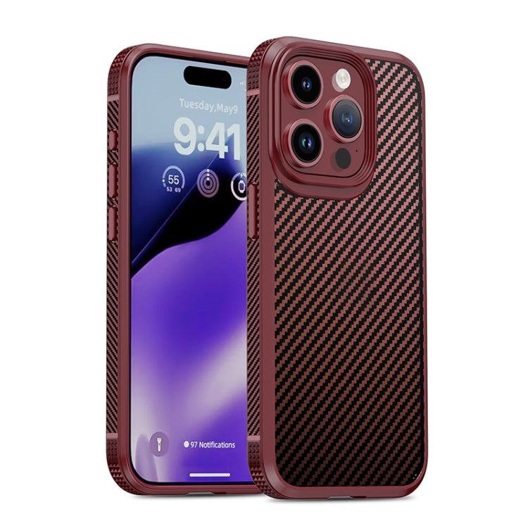 iPAKY MG Series Carbon Fiber PC + TPU Protective Phone Case