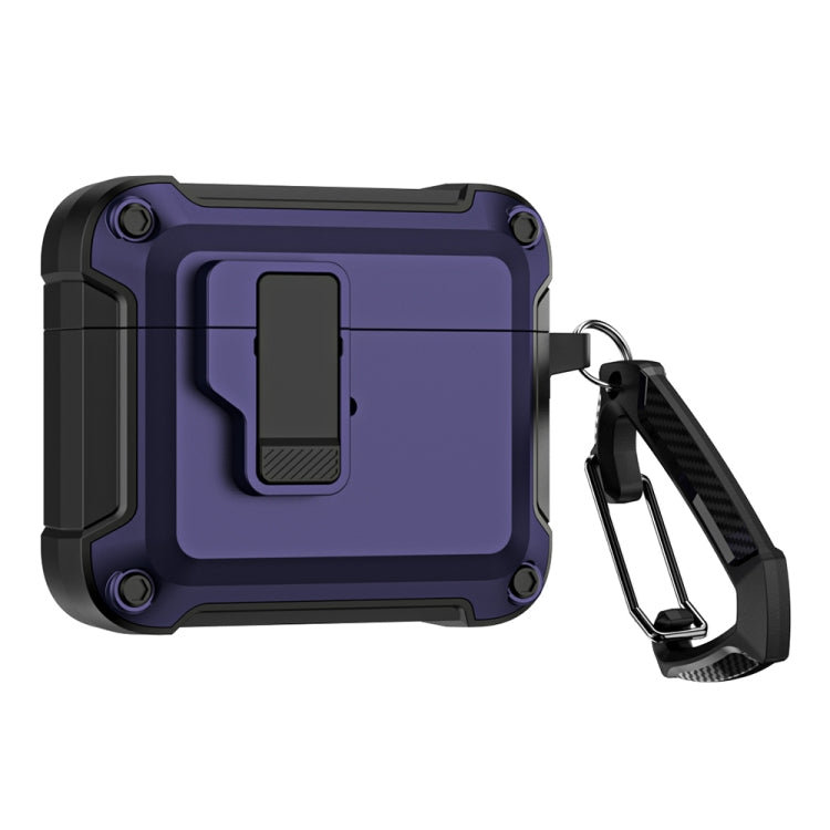 Étui de protection pour écouteurs Bluetooth sans fil en TPU et PC avec verrouillage et crochet, pour AirPods 3