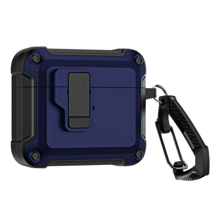 Étui de protection pour écouteurs Bluetooth sans fil en TPU et PC avec verrouillage et crochet, pour AirPods 3