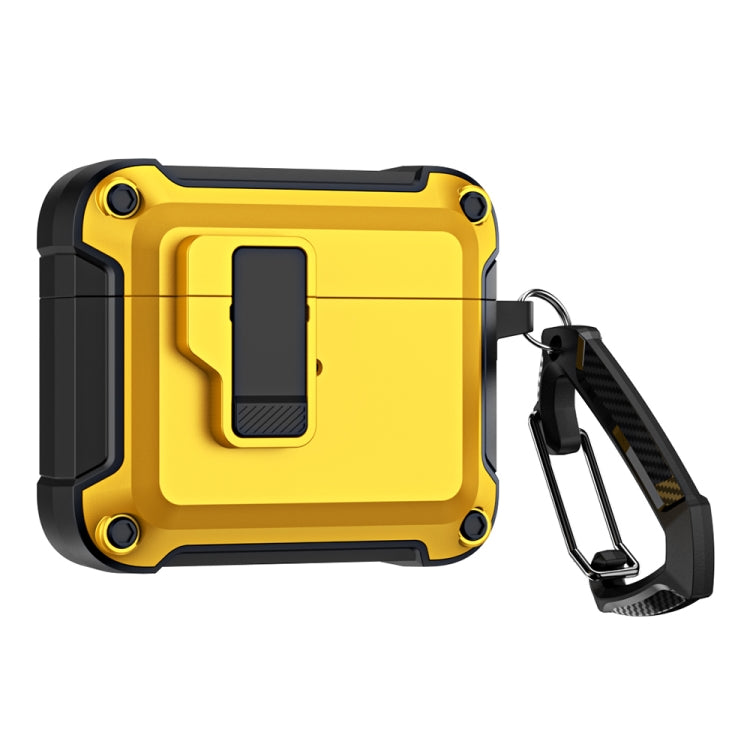 Étui de protection pour écouteurs Bluetooth sans fil en TPU et PC avec verrouillage et crochet, pour AirPods 3